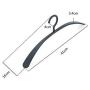 Seamless Curved Anti-Slip Wide Shoulder Thick Adult Plastic Hangers Shirt Hanger Clothes Hanging 20 Pack FANJIANI
