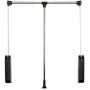 GWXYMJ Coat Rack Wardrobe Lifting Clothes Hanger, Wardrobe Pull-Down Clothes Rail, Automatic Rebound Cloakroom Hanger Rod, Hydraulic Buffer Hanger Rod (Size : 830-1150mm)