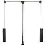 GWXYMJ Coat Rack Wardrobe Lifting Clothes Hanger, Wardrobe Pull-Down Clothes Rail, Automatic Rebound Cloakroom Hanger Rod, Hydraulic Buffer Hanger Rod (Size : 830-1150mm)