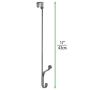 mDesign Metal Modern Long Easy Reach Over The Door Storage Organizer Rack - Hang Coats, Hoodies, Hats, Scarves, Purses, Leashes, Towels, Robes, Clothing - 17" Tall, 2 Hooks - 2 Pack - Graphite Gray
