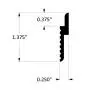 Orange Aluminum 2" Z-Clips, Pack of 20 Clips Orange Aluminum 2" Z-Clips, Pack of 20 Clips