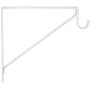 Stanley Hardware S822-094 108BC Heavy Duty Shel and Rod Bracket in White