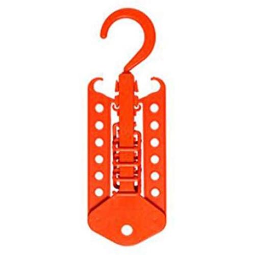 EvaroFly Multipurpose Folding Hanger, Save Space Storage Clothes Hanger, Household Travel -Orange 2 Pcs