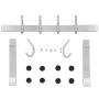 Kernorv Over The Door Hook for Clothes, Sturdy Heavy Duty Over The Door Hanger 12 Hooks for Clothes,Towels,Hats,Coats,Backpacks, Bag, Robe,Wigs,Shower in Bathroom,Living Room, Kitchen and Garage