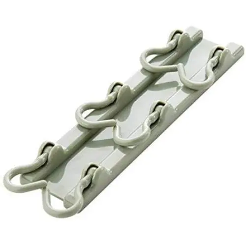 Unilive Foldable Wall Hanging Hook Rack,Strong Adhesive Storage Rack for Kitchen Home Bathroom Towel Clothes Plastic Hanger 6 Hooks Space Saving Racks (Frog Green)