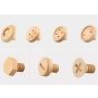 Nordic Wooden Dot Hooks Screws Shape Wall Clothes Hanger Buttons Shape Coat Rack for Bag Home Decorative Clothes Rack,4Pcs-Set