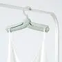 Grey990 Portable Folding Clothes Hanger Space Saving Wardrobe Coat Drying Rack Organizer Home Accessories Green