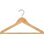 Clothes Hangers, Wooden Hangers Ultra Thin Space Saving Non-Slip Hangers Velvet Hangers Suit Hangers Ideal for Everyday Standard Use, Clothing Hangers 10 Pack