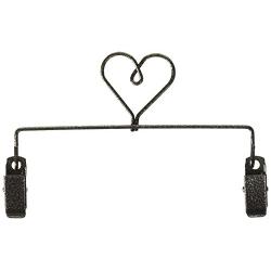 Ackfeld Manufacturing 35692 6in Heart Holder Charcoal Quilt Clip Hanger,