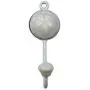 Indianshelf Handmade 1 Artistic Vintage Cream Ceramic Flower Clothes Hooks Holders/Key Holder Indianshelf Handmade 1 Artistic Vintage Cream Ceramic Flower Clothes Hooks Holders/Key Holder