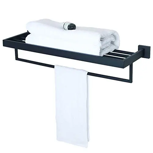 Alise GA7215B Bathroom Towel Rack/Rail Holder Towel Shelf Hanger Wall Mount,SUS 304 Stainless Steel Matte Black Alise GA7215B Bathroom Towel Rack/Rail Holder Towel Shelf Hanger Wall Mount,SUS 304 Stainless Steel Matte Black