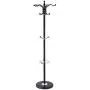 Chaukin 15 Hooks Floor Coat Rack, Entryway Jacket Hanger Bag Stand Three-Legged Bedroom Clothes Rack Hanging Hat