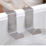 yueton Door Hooks, Stainless Steel Bathroom Kitchen Cabinet Reversible Over Door Hook Clothes Towels Swim Shirts Bag Hanger Holder,4 Pieces or 2 Pair Randomly Color Sent Fit 3/4" or 1-1/2" Thickness yueton Door Hooks, Stainless Steel Bathroom Kitchen Cabinet Reversible Over Door Hook Clothes Towels Swim Shirts Bag Hanger Holder,4 Pieces or 2 Pair Randomly Color Sent Fit 3/4" or 1-1/2" Thickness