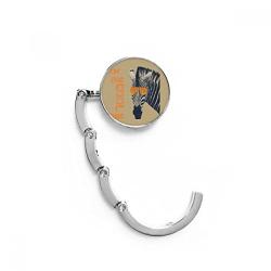 Sunglasses Zebra Cool Brown Animal Table Hook Folding Bag Desk Hanger Foldable Holder