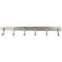 WEBI Heavy Duty SUS 304 Coat Rack Towel Hook Hanger Rail Bar, 6 Hooks, for Bedroom, Bathroom, Foyer, Hallway, Entryway, Great Home, Office Storage & Organization, Brushed Finish, 2 Packs,J-CF06-2
