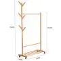 XIAOLONG Coat Rack, Modern Minimalist Coat Rack Simple Coat Rack Storage Living Room Hangers Bamboo Floor Clothes Rack Bedroom Mobile Creative Rack XIAOLONG Coat Rack, Modern Minimalist Coat Rack Simple Coat Rack Storage Living Room Hangers Bamboo Floor Clothes Rack Bedroom Mobile Creative Rack