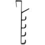 Multifunctional Door Hanger Hook Home Clothes Storage Holder Towel Hanging Rack - Black Qsbai