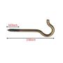 Rubbed Bronze Metal Cup Hooks Round End Screw-in Hanger for Indoor and Outdoor (Bronze 24 Pack)