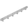 Coat Hook Rack Brushed Nickel - Sagmoc 16-Inch Coat&Towel Hook Rail Wall Mounted with 6 Hooks, Durable Wall Hangers for Bedroom, Bathroom, Foyer, Hallway (SUS304 Stainless Steel)