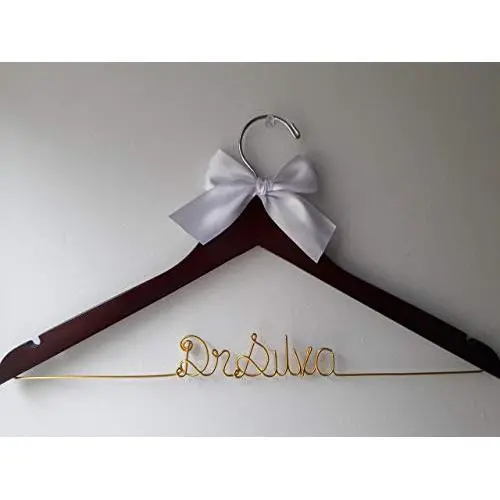 Personalized Doctor Hanger, Custom Hanger, Doctor Graduation Hanger, Doctor Hanger, White Coat Ceremony, First White Coat Hanger, One line, Handmade Hanger, Lab Coat Ceremony, Gold Wire. Personalized Doctor Hanger, Custom Hanger, Doctor Graduation Hanger, Doctor Hanger, White Coat Ceremony, First White Coat Hanger, One line, Handmade Hanger, Lab Coat Ceremony, Gold Wire.