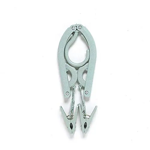 Folding Hanger, Wllsagl Xouwvpm Clothes Hangers Portable Wheat Straw Materials Travel Clothes Drying Plastic Travel Portable Holders Windproof Hanger (Green) Folding Hanger, Wllsagl Xouwvpm Clothes Hangers Portable Wheat Straw Materials Travel Clothes Drying Plastic Travel Portable Holders Windproof Hanger (Green)