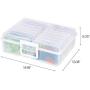IRIS USA, Inc. KP-XLPHO 4" x 6" Photo and Embellishment Craft Keeper, Extra Large, Clear, 2 Count
