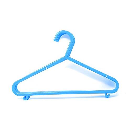 S.E. Kids Hangers- Durable and Slim Plastic Hangers for Kids | Ideal for Everyday Kids Clothing Hanging (Blue, 24)