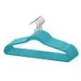 Elaine Karen Deluxe Designer Non Slip Heavy Duty Velvet Hangers ? Blue ? 30pk