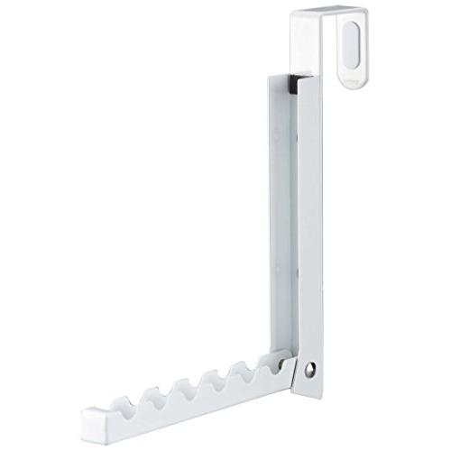 Over The Door 6 Hooks Folding Organizer in White Finish - 8" L Over The Door 6 Hooks Folding Organizer in White Finish - 8" L