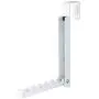 Over The Door 6 Hooks Folding Organizer in White Finish - 8" L