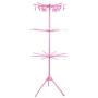 Sugoyi Clothes Rack, Multifunctional Dryer Hanger Foldable for Clothes Socks Underwear (Pink)