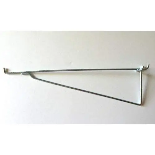 (10 Pack) Metal 12 Inch Shelf Bracket Garage Peg Hanger for 1/8 & 1/4 Pegboard (10 Pack) Metal 12 Inch Shelf Bracket Garage Peg Hanger for 1/8 & 1/4 Pegboard