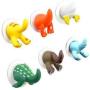 Qifumaer Plastic Suction Hooks Cartoon Animal Hooks Hanger for Bathroom Kitchen Shower Cloth Towel Suction Cup(Cat)