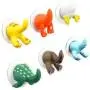 Qifumaer Plastic Suction Hooks Cartoon Animal Hooks Hanger for Bathroom Kitchen Shower Cloth Towel Suction Cup(Cat)