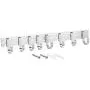 uxcell Wall Mounted Adjustable Silver 8 Hangers Towel Hat Coat Clothes Wall Hook Rack Rail With Screw 1pcs uxcell Wall Mounted Adjustable Silver 8 Hangers Towel Hat Coat Clothes Wall Hook Rack Rail With Screw 1pcs