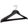 SAASNY Suit Hangers,(Pack of 20) Black Clothes Hangers Wooden Wood Clothes Coat Hangers with Round Trouser Bar and Shoulder Notches Strong Premium Heavy Duty SAASNY Suit Hangers,(Pack of 20) Black Clothes Hangers Wooden Wood Clothes Coat Hangers with Round Trouser Bar and Shoulder Notches Strong Premium Heavy Duty