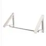gerleek Indoor Wall Mounted Retractable Clothes Hanger Aluminum, YTOM Folding Multifunctional Drying Clothes Rack, Hanging on Bathroom, Bedroom Balcony and Laundry (2 Pack)