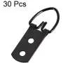 uxcell D Ring Picture Hangers, 52mm x 20mm Black Assortment Kit for Photo Hanging Solutions, 30 Pcs