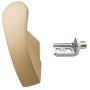 aXXcssqw9b Self Adhesive Coat Hook - Wall Mounted Clothes Towel Hat Hanger Holder Bathroom Kitchen Firm Hook Home Organizer Satin Golden 6286