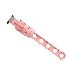 HJYPYJ Magic Hanger,Portable PP Folding Hanger,Adjustable Space-Saving Organizer Hangers, Non-Slip/Pink / 1 pcs