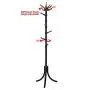 Lavany Metal Tree Coat Rack Stand,14 Rotating Plastic Hooks Free Standing Coat Rack, Hallway/Entryway Coat Hanger Stand for Clothes, Suits, Accessories,US Stock