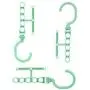Laundry Dry Rack Clothes Hanger Wardrobe Organization Windproof Home Storage Household Buckle Anti-Slip Multilayer 10pcs Random Color