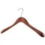 A1 Hangers Mahogany wooden hangers (Set of 6) Extra Thick clothes hangers for coat hanger and suit hangers