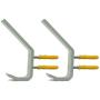 （Pack of 2）Motorcycle Helmet Holder, Jacket Hanger, Motorbike Wall Mount Display Rack Hoook，Wall Mounted Equestrian Helmet Storage Rack，STAINLESS STEEL，with mounting screws（no Helmet）
