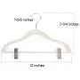 Tosnail 30 Pack Kids Velvet Hangers Childrens Clothes Hangers Baby Hangers with Clips - Off White Tosnail 30 Pack Kids Velvet Hangers Childrens Clothes Hangers Baby Hangers with Clips - Off White