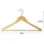 5 Pcs Non-Slip Trouser Bar Wooden Clothes Hangers Suit Jeans Pants Coat Shirts Hangers Clothes Hangers Clothes Storage Random Color