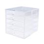 CUTICATE Transparent Jewelry Storage Organizer Container Acrylic Boxes with 100 Grids for Sorting Earrings, Rings, Beads and Other Mini Goods