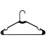 50pc Black Tubular Clothes Hanger Sets ? Space Saving - Perfect for Dresses and Blouses - Work Great for Shirts, T-Shirts and Scarves