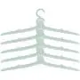 Yosooo Multi-Functional Mini Folding Clothes Hanger Portable Travel Artifact Plastic Drying Rack(5PCS Green)