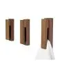 S&T new life Wood Adhesive Wall Door Hook Robe Towel Hook Holder Coat Cloth Hangers Closet Storage Organizer Home Kitchen Bathroom Hook (Black Walnut) S&T new life Wood Adhesive Wall Door Hook Robe Towel Hook Holder Coat Cloth Hangers Closet Storage Organizer Home Kitchen Bathroom Hook (Black Walnut)